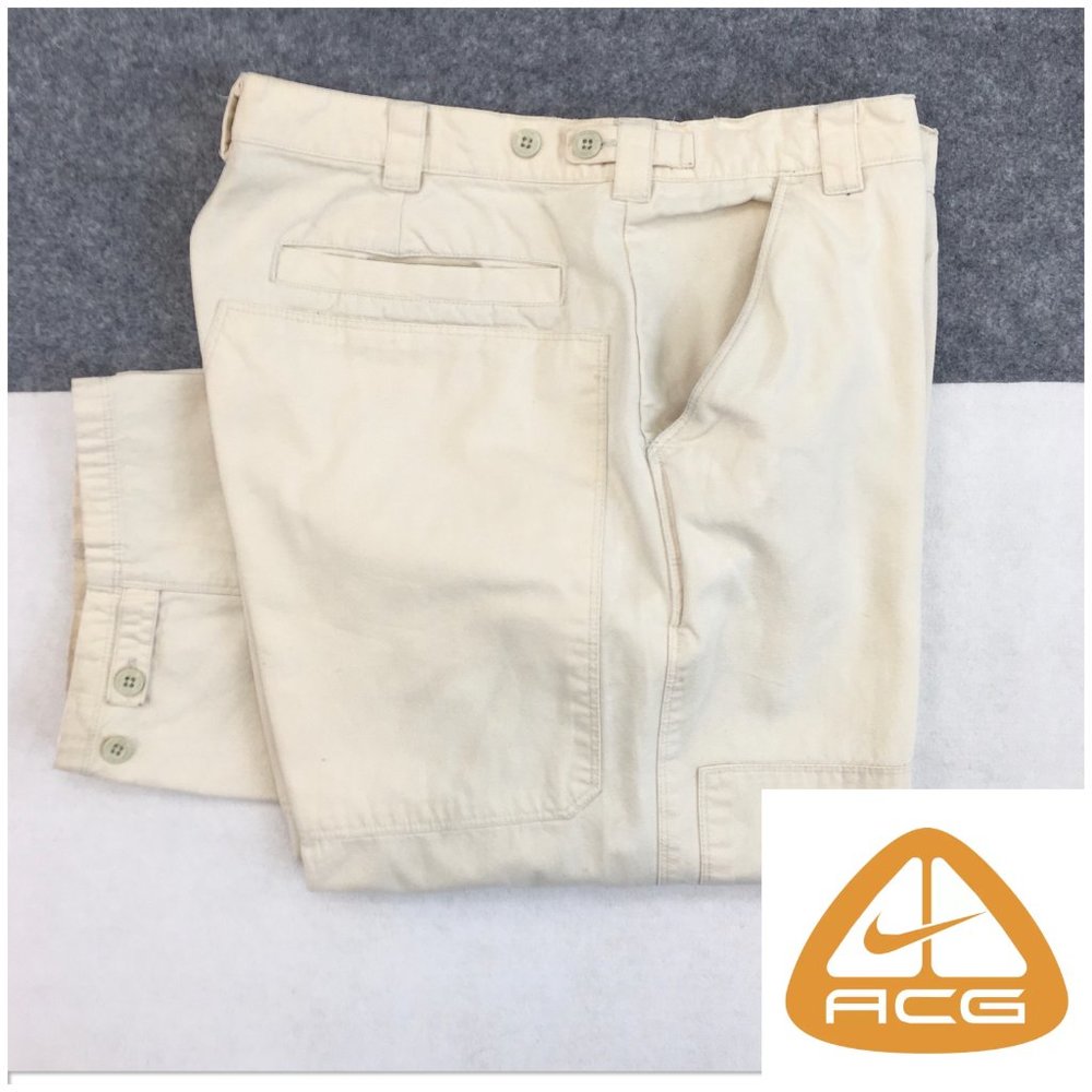 Vintage ACG Mens Pants Size‎ 34 Double Knee Carpenter Pocket Chino Y2K Baggy - Picture 1 of 10